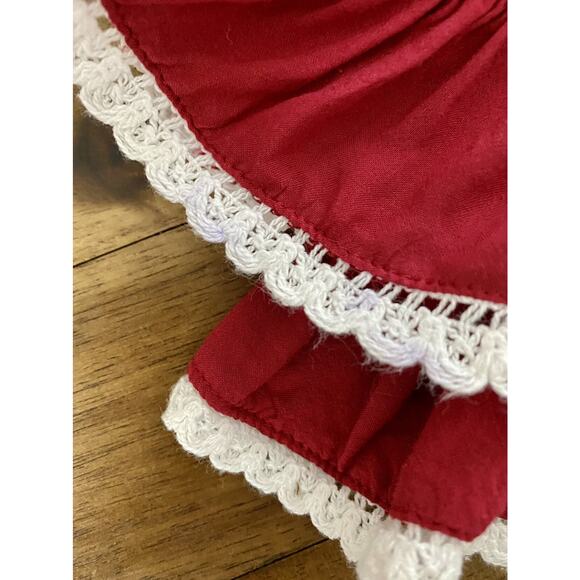 SweetHoney (Whim & Wander) OC Tiny Dancer Sleeveless Floral Dress Red Cream 4T - Picture 9 of 11